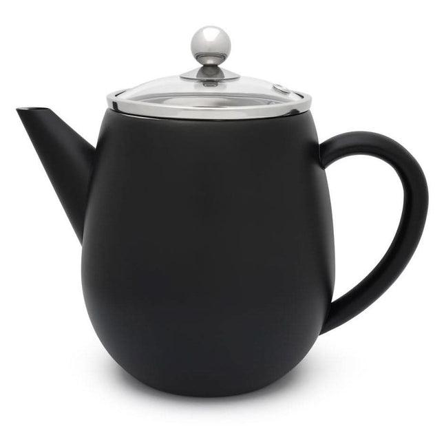 Bredemeijer Theepot duet Eva 1,1 L mat zwart