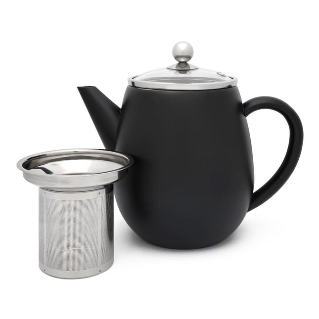 Bredemeijer Theepot duet Eva 1,1 L mat zwart