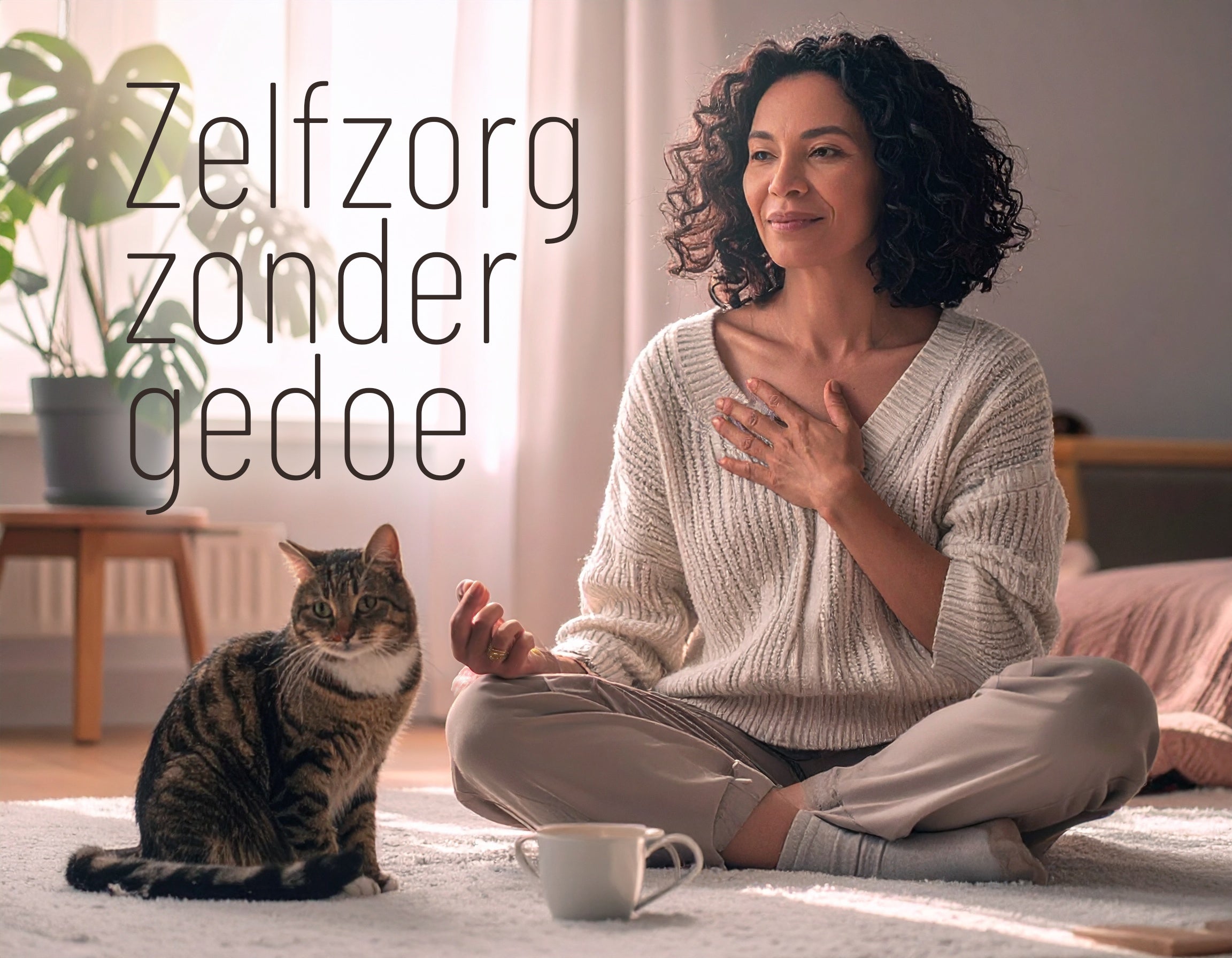 Kopje biologische kruidenthee als rustmoment bij overprikkeling