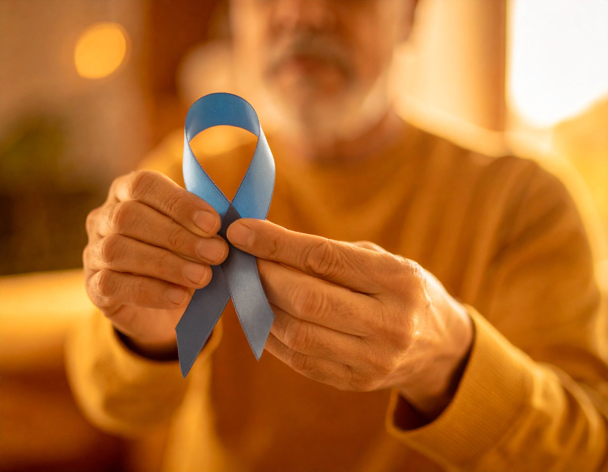 Kop dampende kruidenthee met brandnetel en goudsbloem, natuurlijke ondersteuning voor de prostaat.