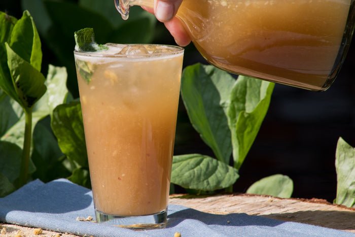 Recept ice tea kamille perzik - De Theeplantage