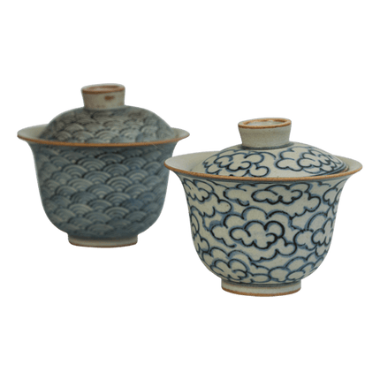 De Theeplantage Handgemaakte Qinghua Gaiwan