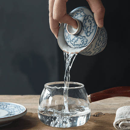 De Theeplantage Handgemaakte Qinghua Gaiwan