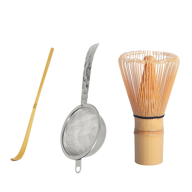 De Theeplantage Matcha essentials set – zeef, lepel en bamboeklopper