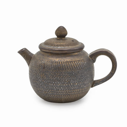 Gong fu theepot 260 ml – handgemaakt keramiek met reliëf