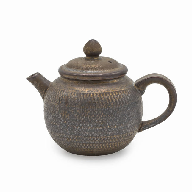 Gong fu theepot 260 ml – handgemaakt keramiek met reliëf