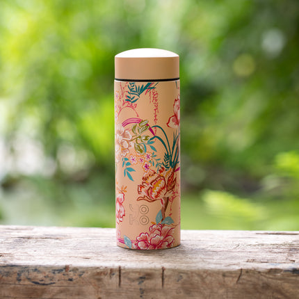 Yoko Design Bali thermosfles 350ml – geïsoleerde theefles met tropische look