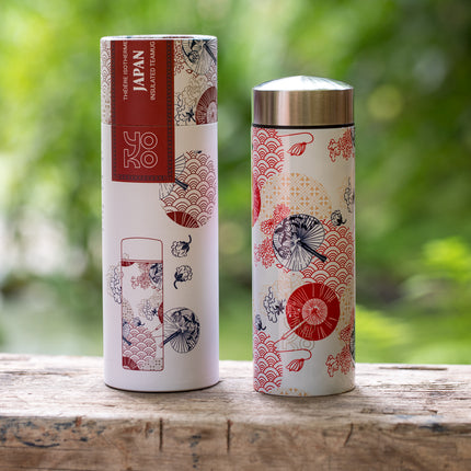 Yoko Design Japan thermosfles 350ml – dubbel filter & thermisch RVS