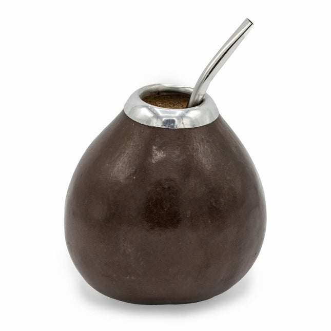 Matebeker (calabash) met bombilla