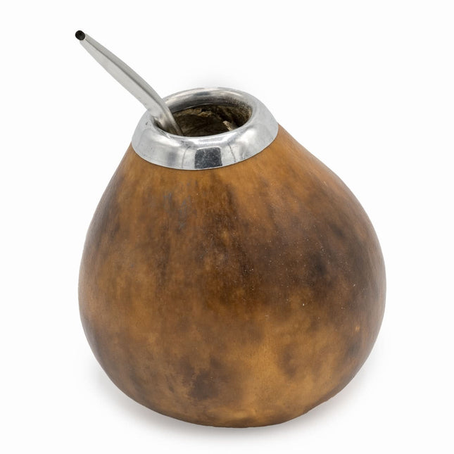 Matebeker (calabash) met bombilla
