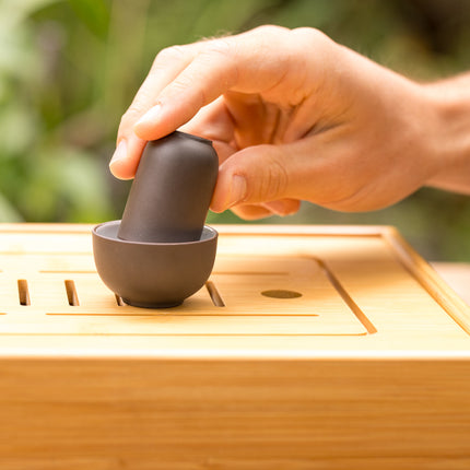 Bamboe gong fu tea tray