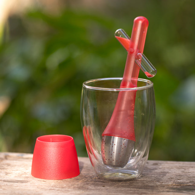 AdHoc Santea Theefilter met Zandloper – Rood