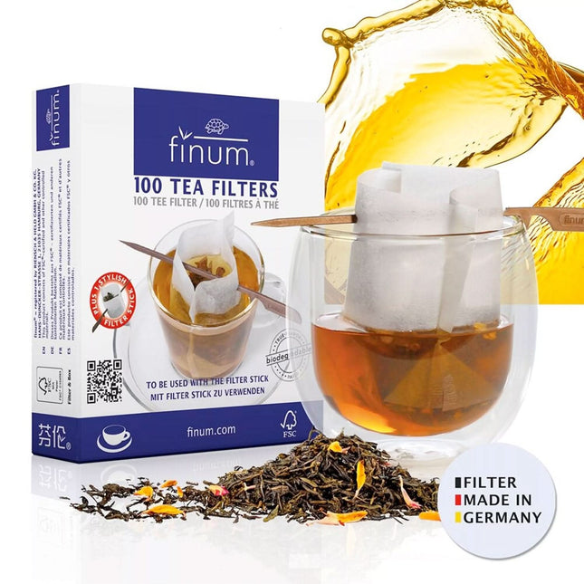 Teefilter met stokje (food safe PP plastic)