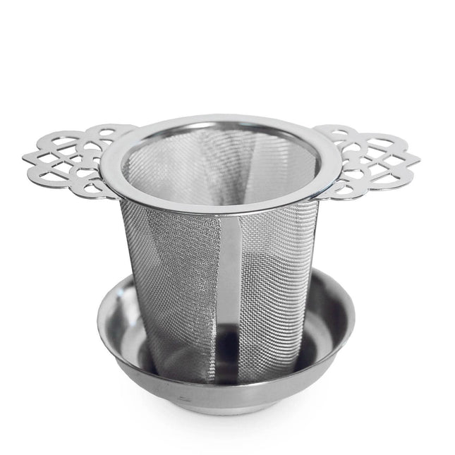 RVS theefilter met lekbakje – Ø 6,5 cm | H 7 cm