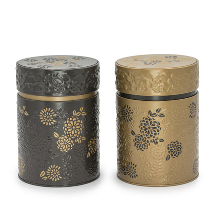 Theeblikken Yumiko 150 gr – set van 2